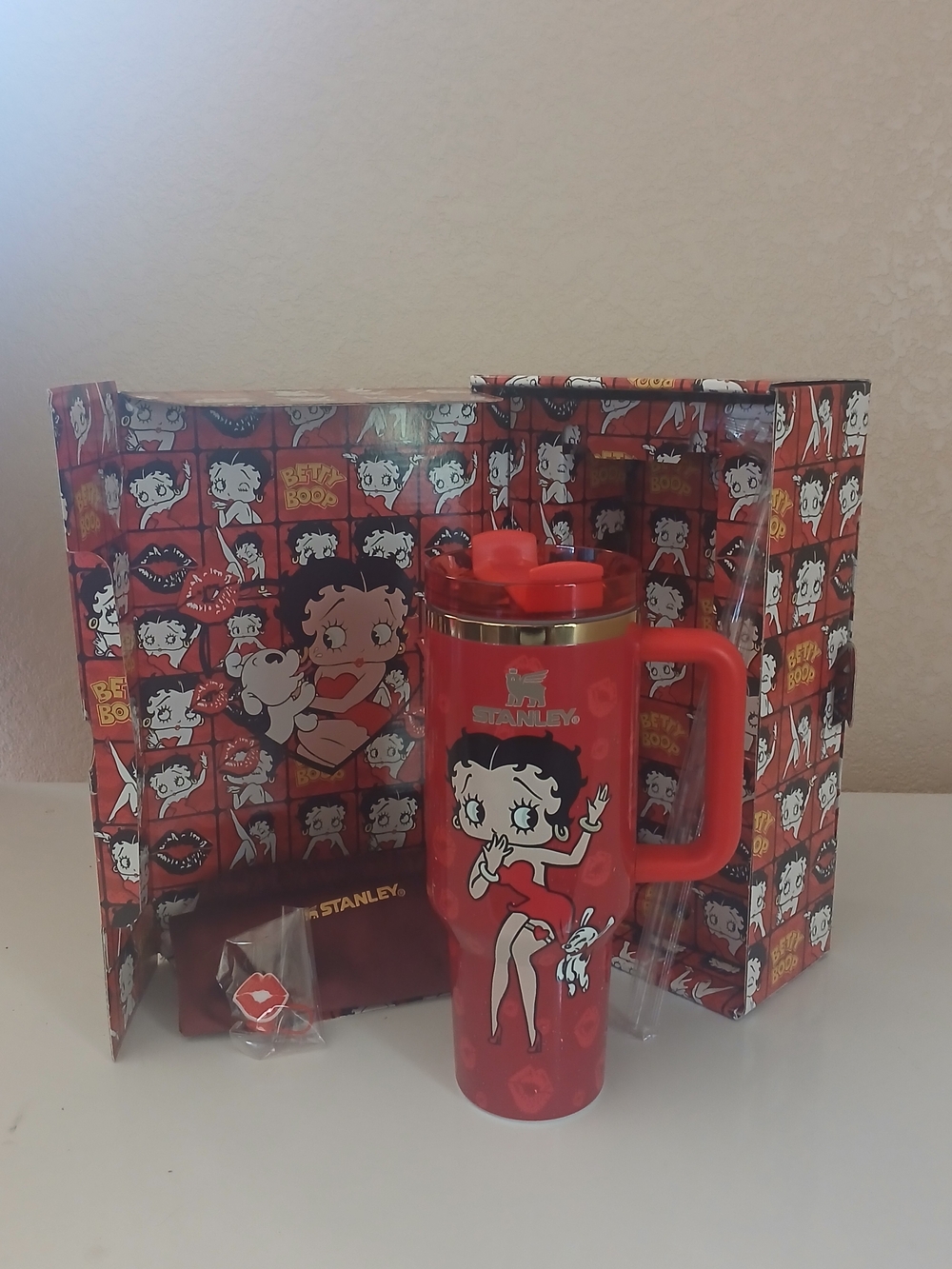 Stanley Red Betty Boop Insulated Travel Mug